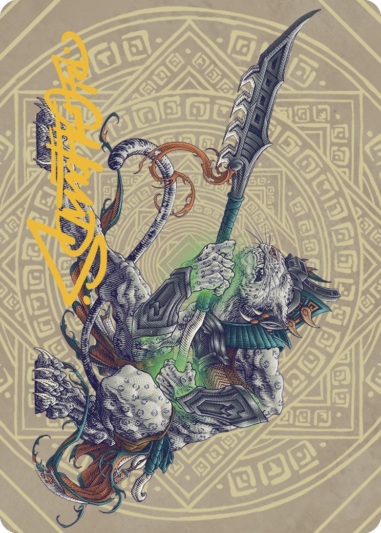 Image for Kutzil, Malamet Exemplar Art Card (Gold-Stamped Signature) (50) [The Lost Caverns of Ixalan] - Magic: The Gathering