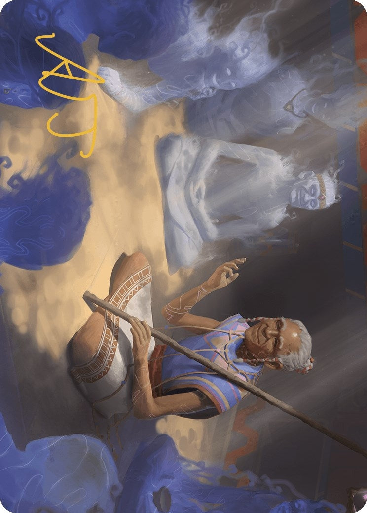 Image for Ancestral Reminiscence Art Card (Gold-Stamped Signature) (9) [The Lost Caverns of Ixalan] - Magic: The Gathering