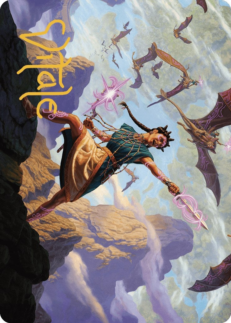 Image for Warden of the Inner Sky Art Card (Gold-Stamped Signature) (7) [The Lost Caverns of Ixalan] - Magic: The Gathering