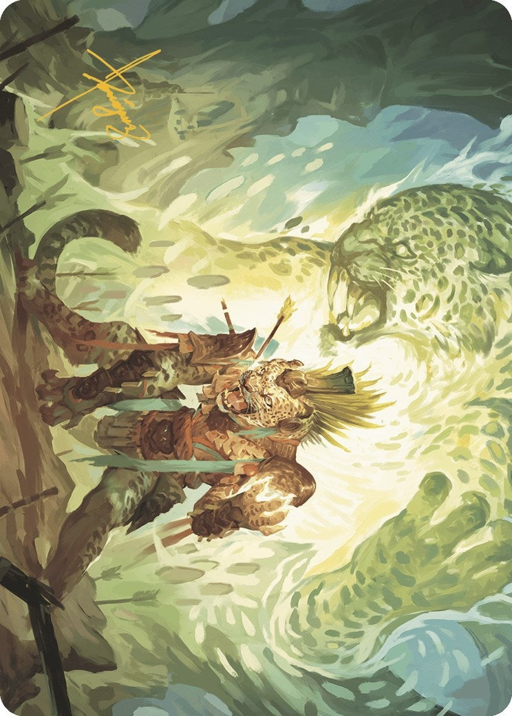 Image for Might of the Ancestors Art Card (Gold-Stamped Signature) (2) [The Lost Caverns of Ixalan] - Magic: The Gathering
