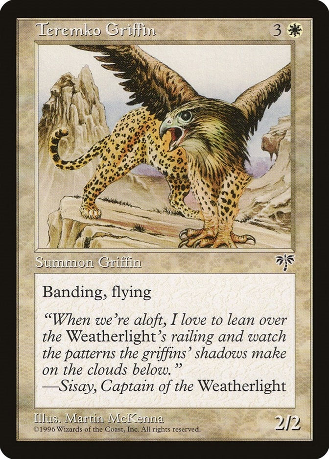 Image for Teremko Griffin [Mirage] - Magic: The Gathering