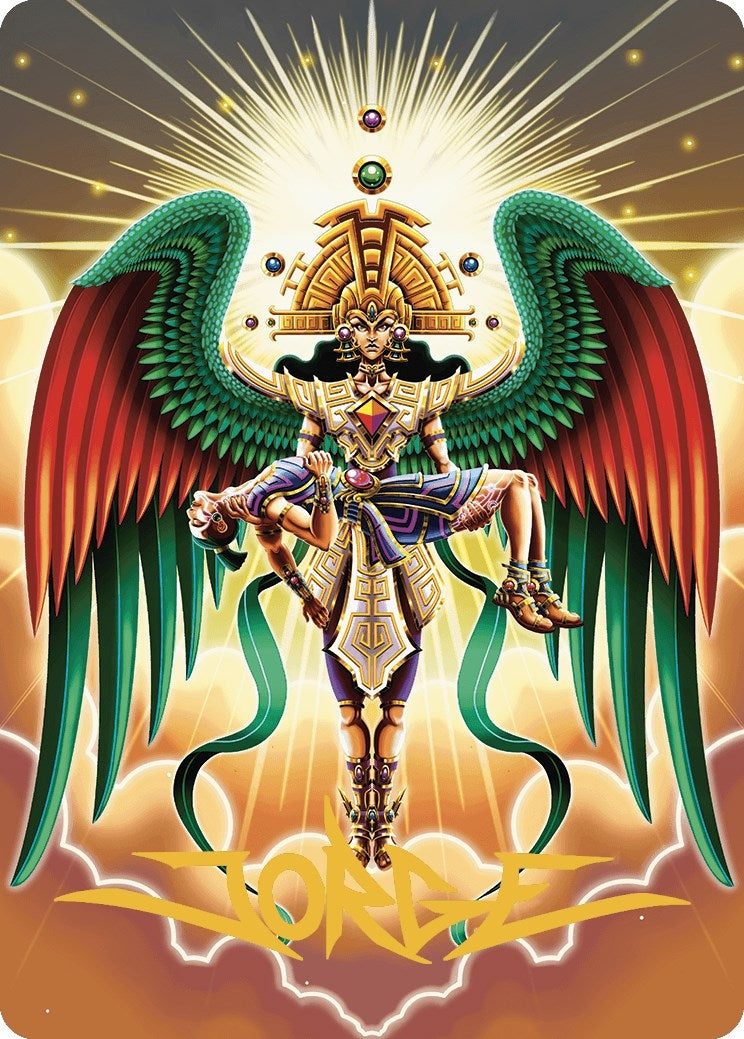 Image for Resplendent Angel Art Card (59/81) (Gold-Stamped Signature) (59) [The Lost Caverns of Ixalan] - Magic: The Gathering