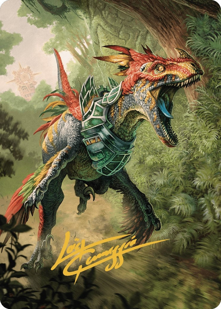 Dinosaur Token Art Card (Gold-Stamped Signature) (67) [Art Series: The Lost Caverns of Ixalan Tokens]