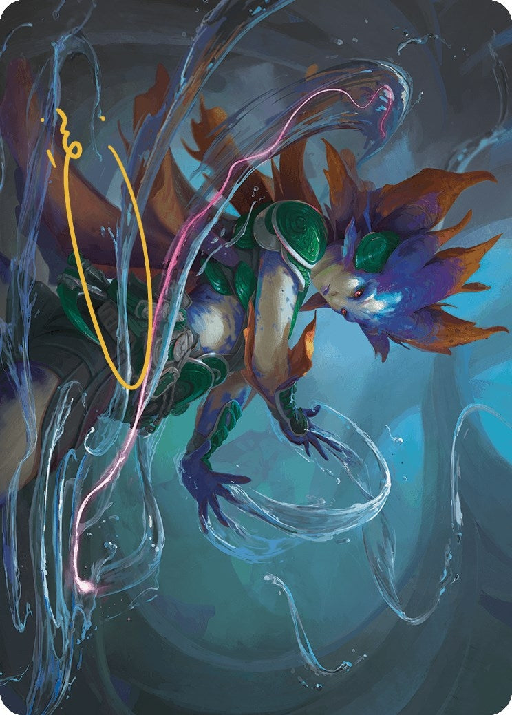Image for Nicanzil, Current Conductor Art Card (Gold-Stamped Signature) (36) [The Lost Caverns of Ixalan] - Magic: The Gathering