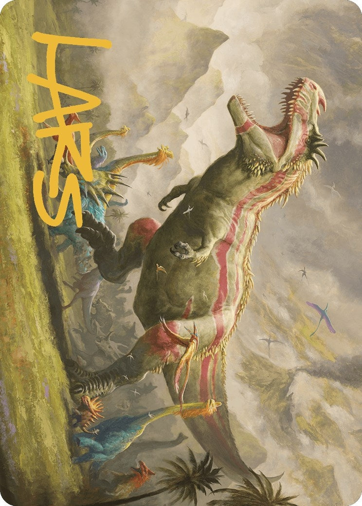 Image for Ghalta, Stampede Tyrant Art Card (Gold-Stamped Signature) (24) [The Lost Caverns of Ixalan] - Magic: The Gathering