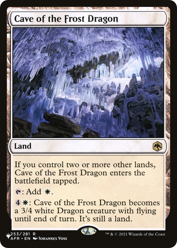 Image for Cave of the Frost Dragon (253/281) [The List Reprints] - Magic: The Gathering