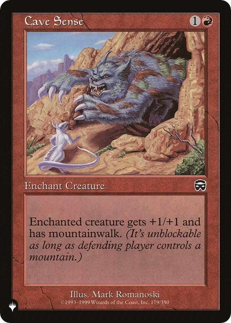 Image for Cave Sense (179/350) [The List Reprints] - Magic: The Gathering
