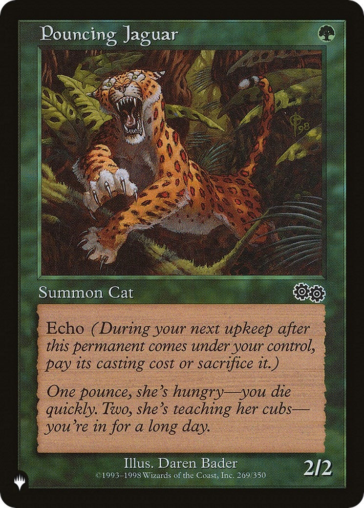 Image for Pouncing Jaguar (269/350) [The List Reprints] - Magic: The Gathering