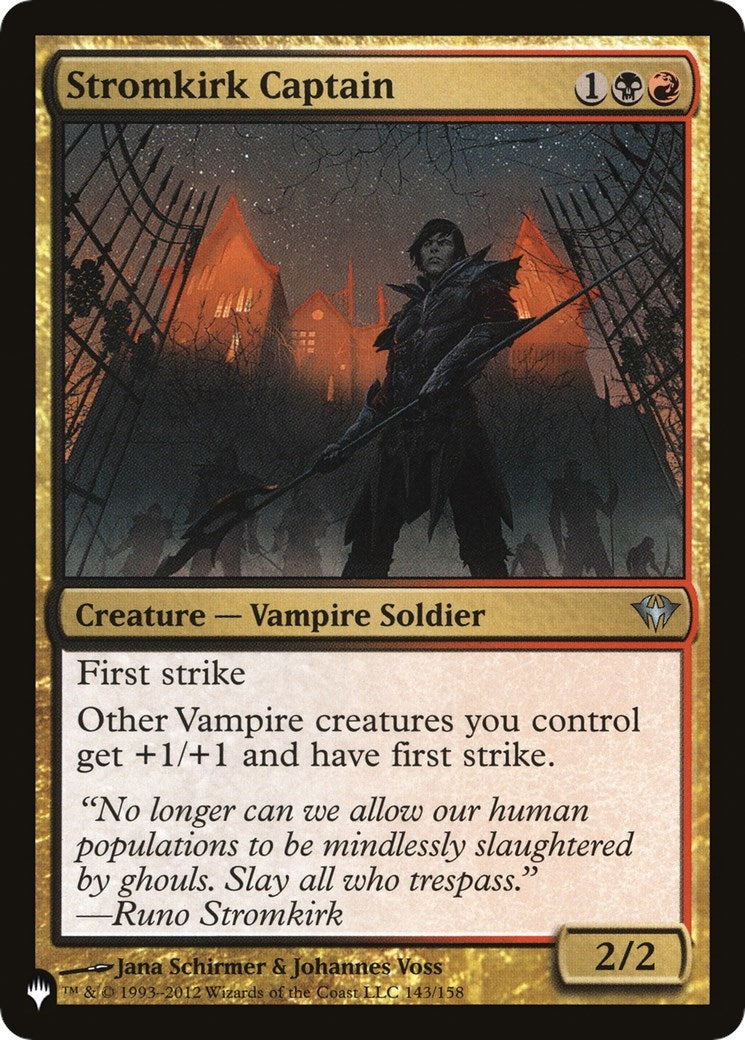 Image for Stromkirk Captain (143/158) [The List Reprints] - Magic: The Gathering