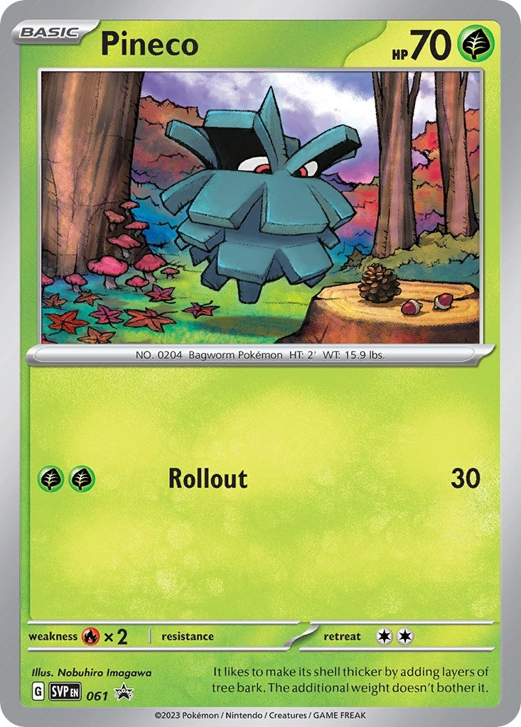 Image for Pineco - 061 (061) [SV: Scarlet & Violet Promo Cards] - Pokemon