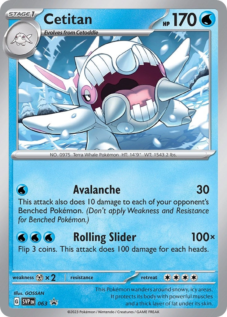 Image for Cetitan - 063 (063) [SV: Scarlet & Violet Promo Cards] - Pokemon