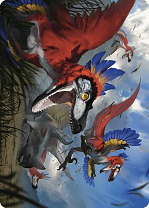 Image for Wrathful Raptors Art Card (77) [The Lost Caverns of Ixalan] - Magic: The Gathering