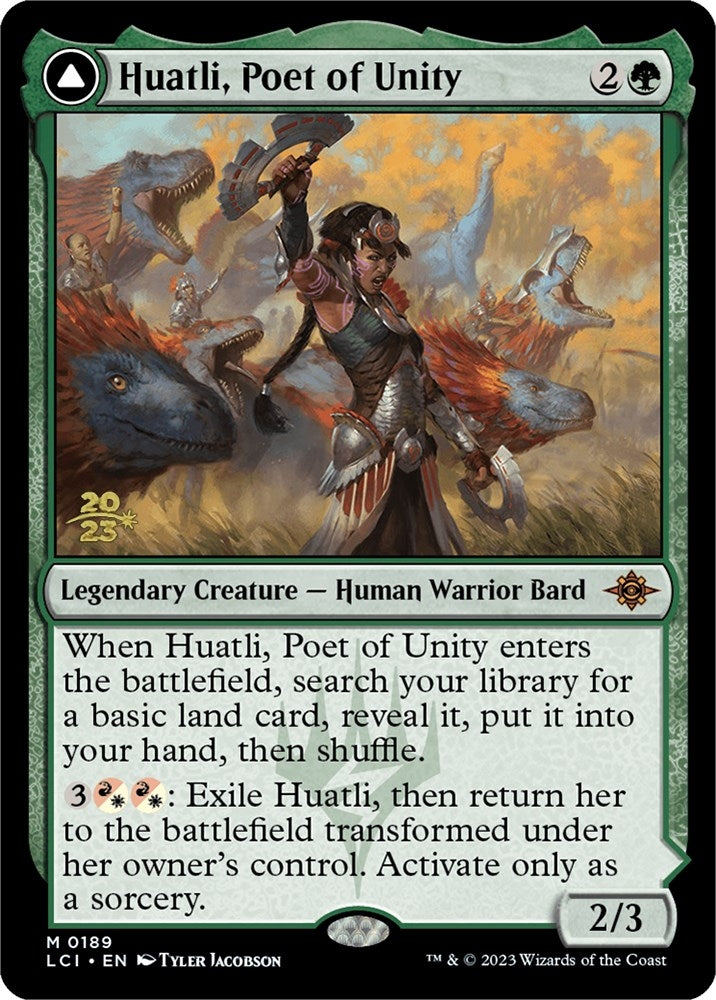 Image for Huatli, Poet of Unity (189) [Prerelease Cards] - Magic: The Gathering
