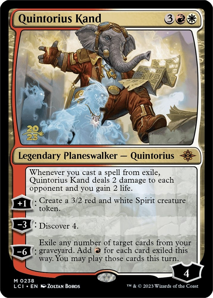 Image for Quintorius Kand (238) [Prerelease Cards] - Magic: The Gathering