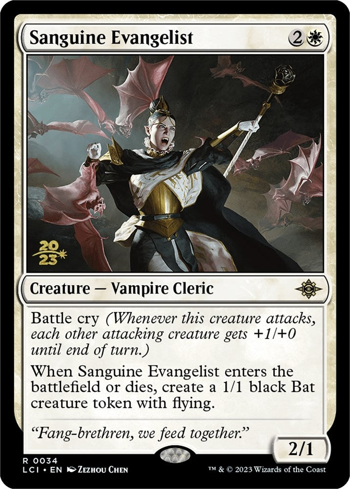 Image for Sanguine Evangelist (34) [Prerelease Cards] - Magic: The Gathering