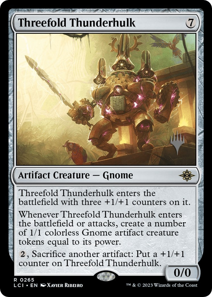 Threefold Thunderhulk (265) [Promo Pack: The Lost Caverns of Ixalan]