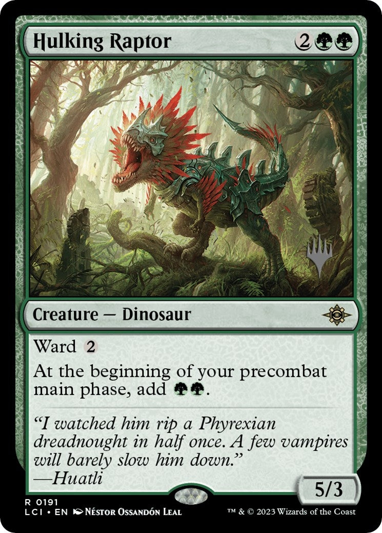 Image for Hulking Raptor (191) [The Lost Caverns of Ixalan] - Magic: The Gathering