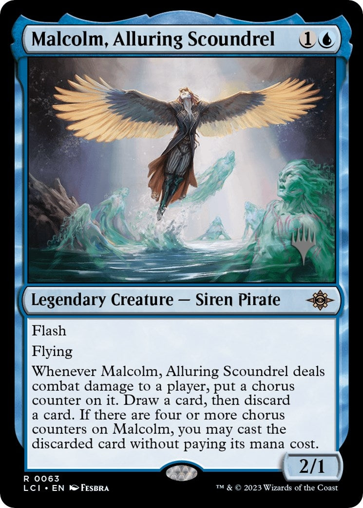 Image for Malcolm, Alluring Scoundrel (63) [The Lost Caverns of Ixalan] - Magic: The Gathering