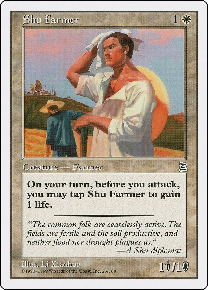 Image for Shu Farmer (23) [Portal Three Kingdoms] - Magic: The Gathering