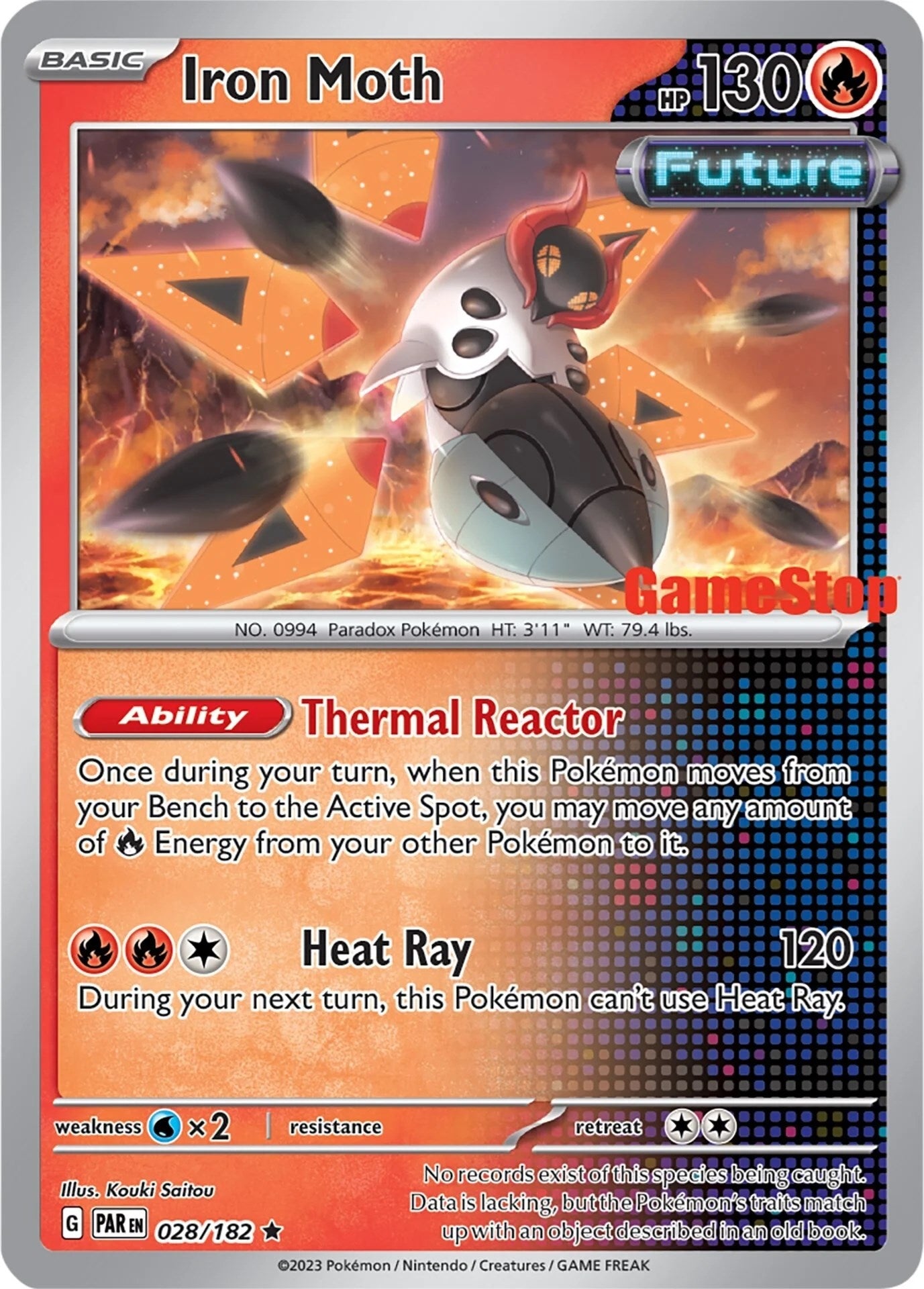 Image for Iron Moth - 028/182 (Gamestop Promo) (028/182) [Miscellaneous Cards & Products] - Pokemon