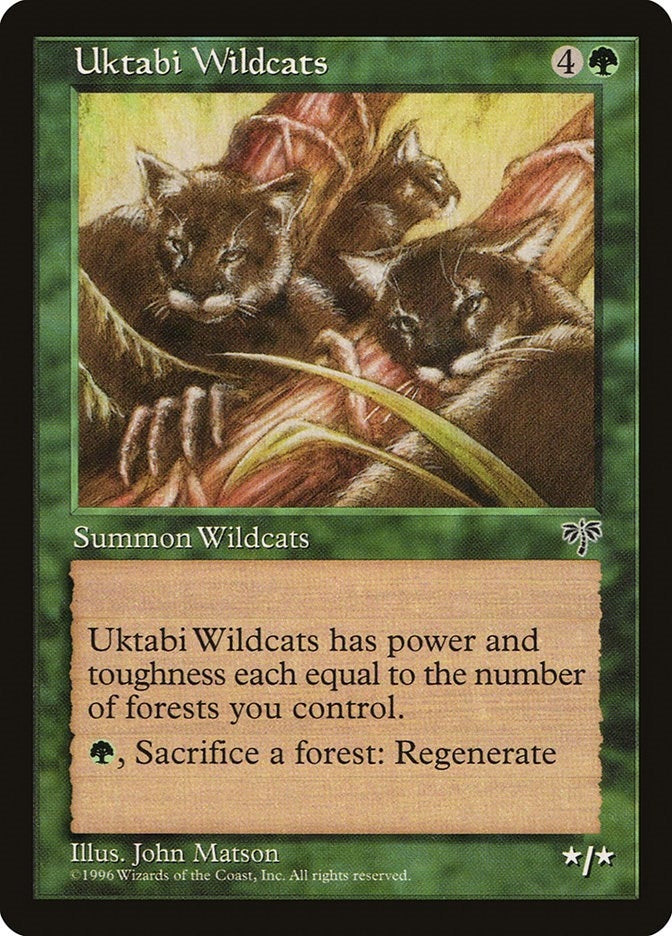 Image for Uktabi Wildcats [Mirage] - Magic: The Gathering