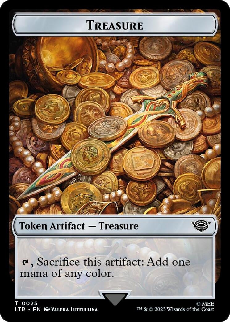 Image for Treasure // Food (0024) Double-Sided Token (Surge Foil) (25 // 24) [Universes Beyond: The Lord of the Rings: Tales of Middle-earth] - Magic: The Gathering