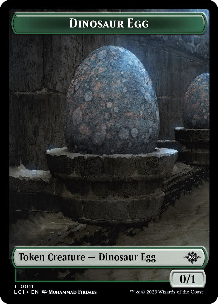 Image for Dinosaur Egg // Dinosaur (0010) Double-Sided Token (11 // 10) [The Lost Caverns of Ixalan] - Magic: The Gathering
