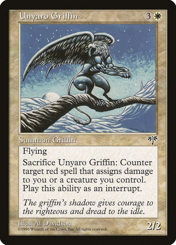 Image for Unyaro Griffin [Mirage] - Magic: The Gathering