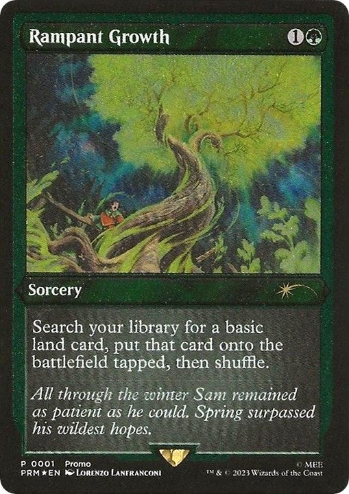 Image for Rampant Growth (Foil Etched) (1) [WPN & Gateway Promos] - Magic: The Gathering