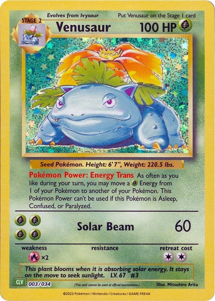 Image for Venusaur (003/034) [Trading Card Game Classic] - Pokemon
