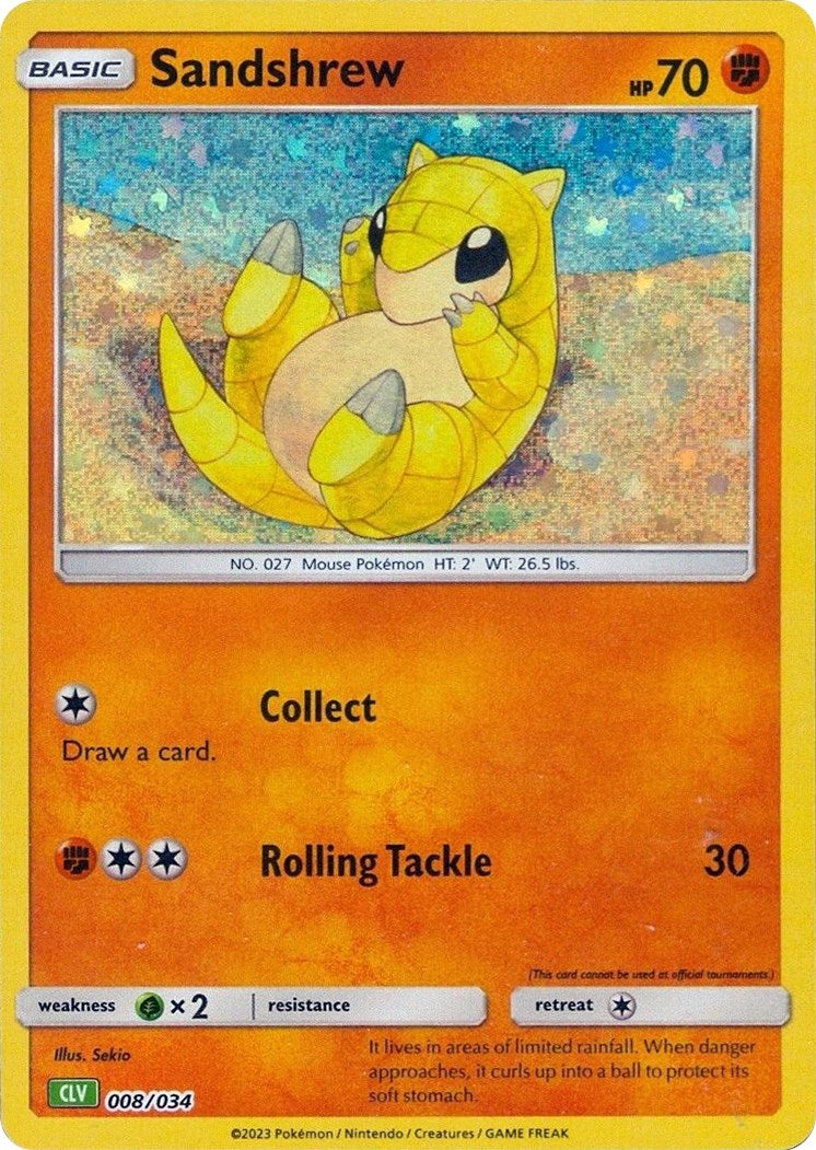 Image for Sandshrew (008/034) [Trading Card Game Classic] - Pokemon