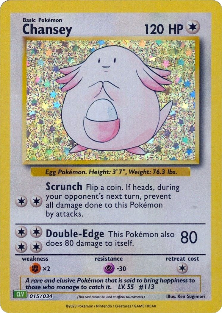 Image for Chansey (015/034) [Trading Card Game Classic] - Pokemon
