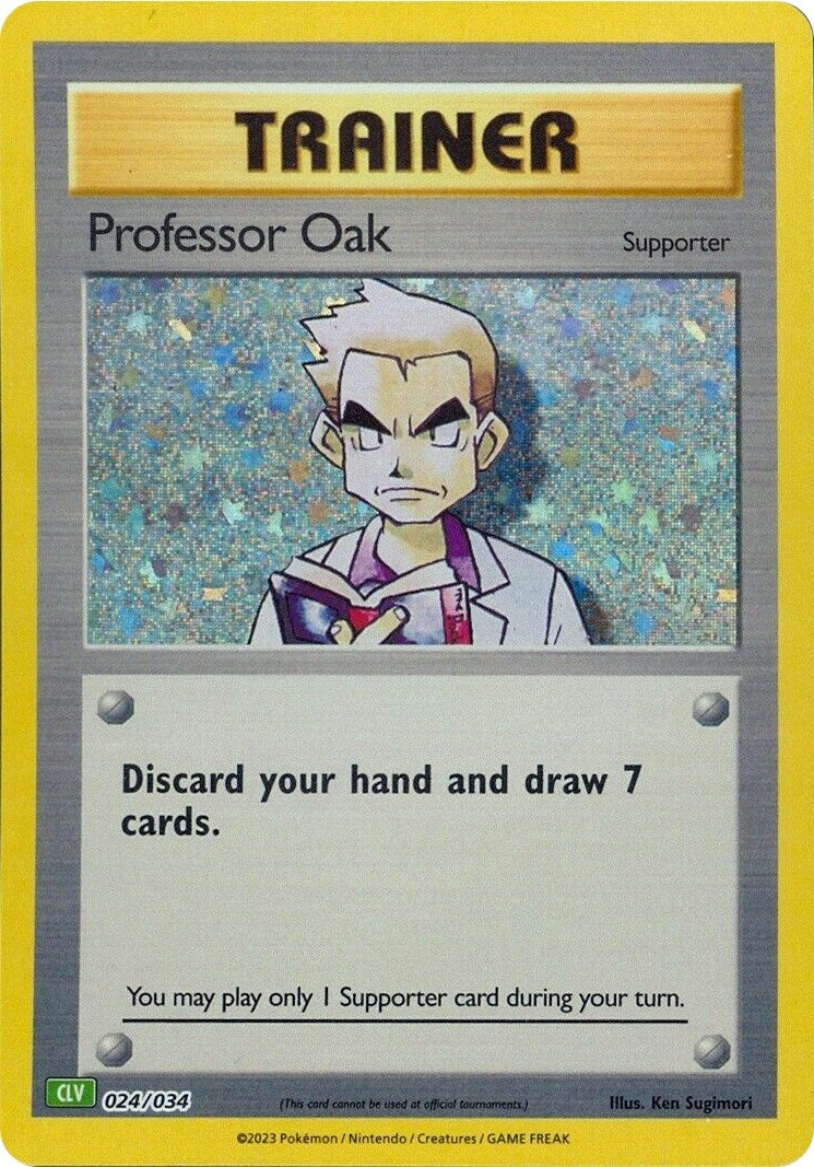 Image for Professor Oak (CLV) (024/034) [Trading Card Game Classic] - Pokemon