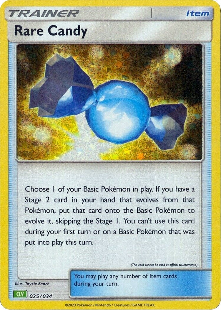 Image for Rare Candy (CLV) (025/034) [Trading Card Game Classic] - Pokemon