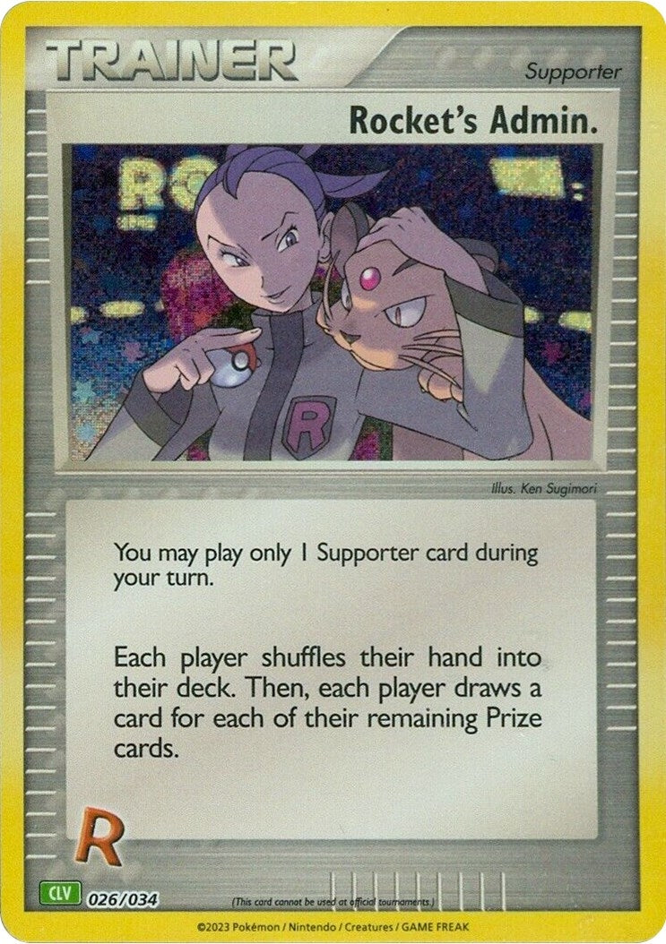 Image for Rocket's Admin. (CLV) (026/034) [Trading Card Game Classic] - Pokemon