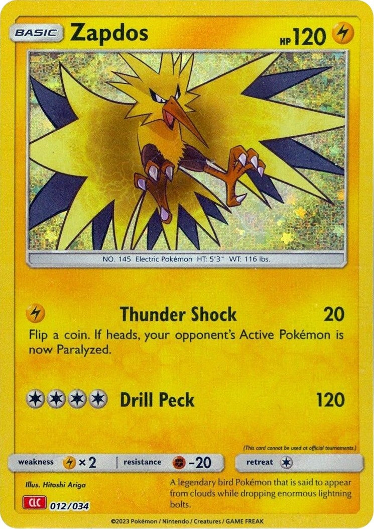 Image for Zapdos (012/034) [Trading Card Game Classic] - Pokemon