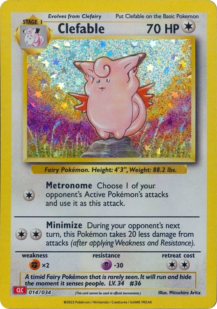 Image for Clefable (014/034) [Trading Card Game Classic] - Pokemon