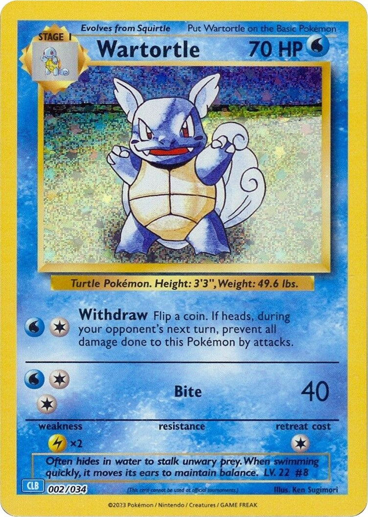 Image for Wartortle (002/034) [Trading Card Game Classic] - Pokemon