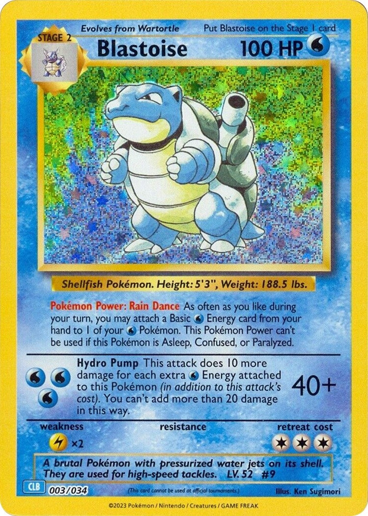 Image for Blastoise (003/034) [Trading Card Game Classic] - Pokemon