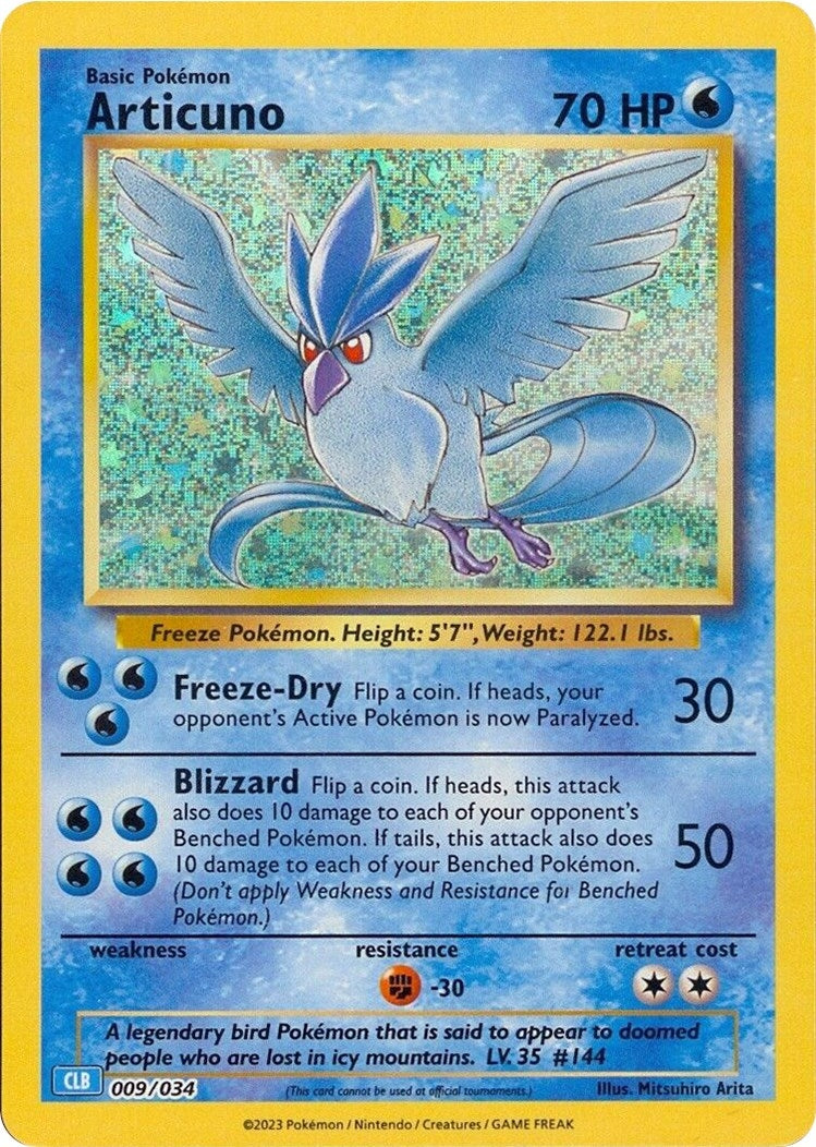 Image for Articuno (009/034) [Trading Card Game Classic] - Pokemon