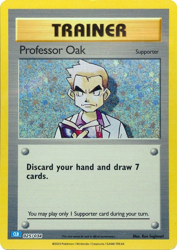 Image for Professor Oak (CLB) (025/034) [Trading Card Game Classic] - Pokemon