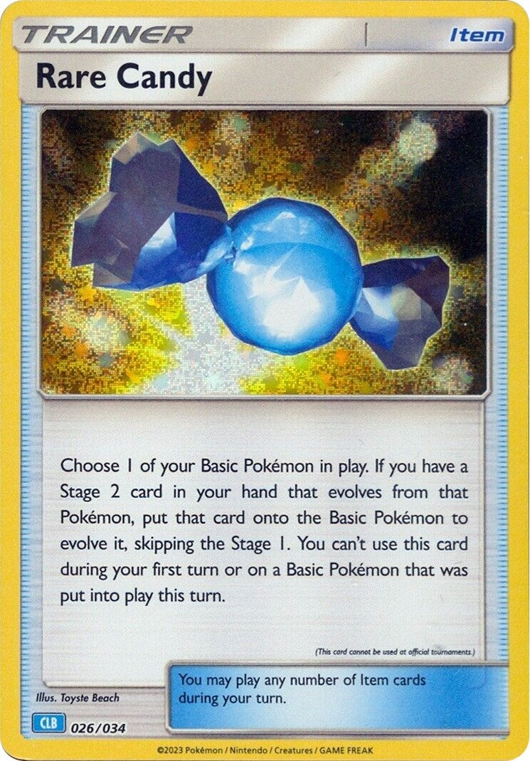 Image for Rare Candy (CLB) (026/034) [Trading Card Game Classic] - Pokemon