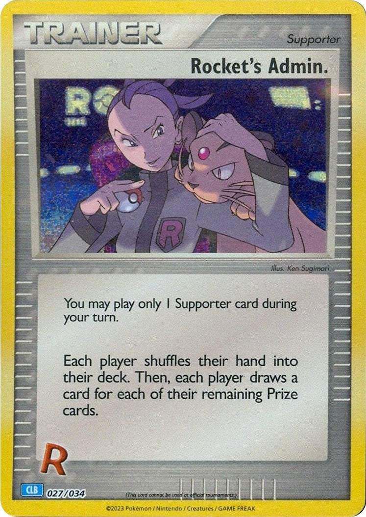 Image for Rocket's Admin. (CLB) (027/034) [Trading Card Game Classic] - Pokemon
