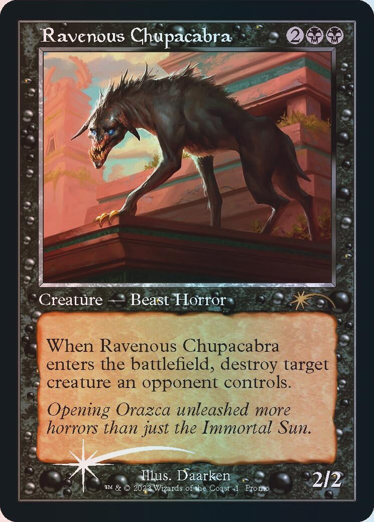 Image for Ravenous Chupacabra (Retro Frame) (1) [Open House Promos] - Magic: The Gathering