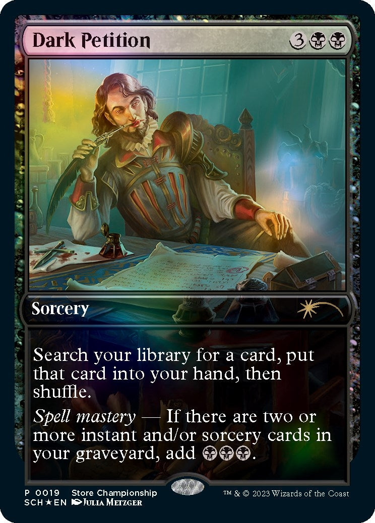 Image for Dark Petition (19) [Game Day & Store Championship Promos] - Magic: The Gathering