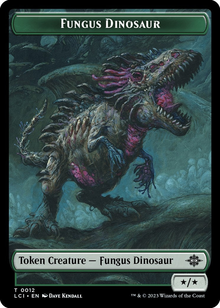 Image for Fungus Dinosaur // Skeleton Pirate Double-Sided Token (12 // 8) [The Lost Caverns of Ixalan] - Magic: The Gathering