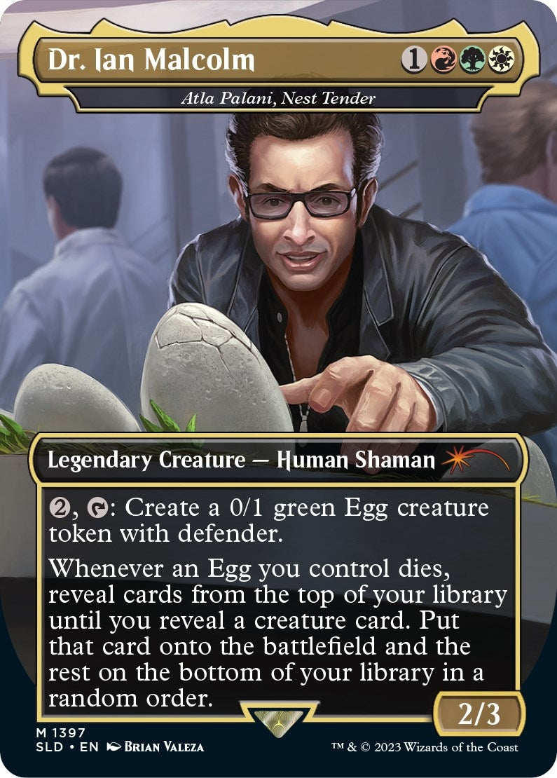 Image for Dr. Ian Malcolm - Atla Palani, Nest Tender (1397) [Secret Lair Drop Series] - Magic: The Gathering