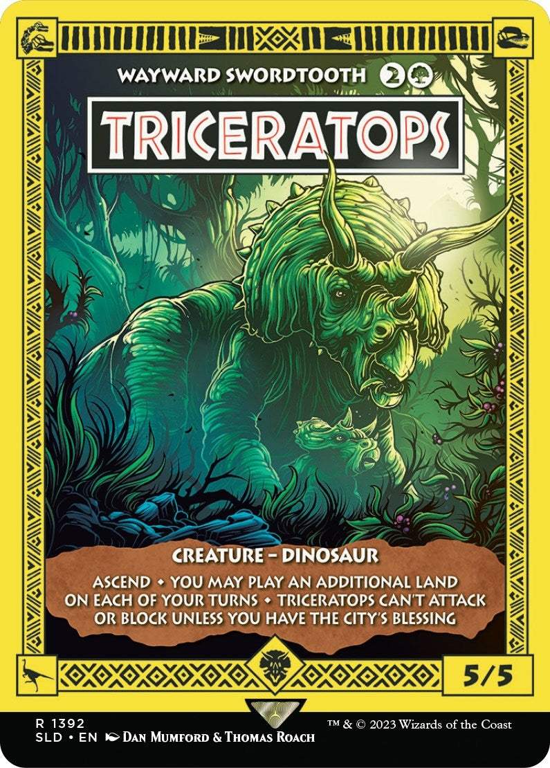 Image for Triceratops - Wayward Swordtooth (1392) [Secret Lair Drop Series] - Magic: The Gathering