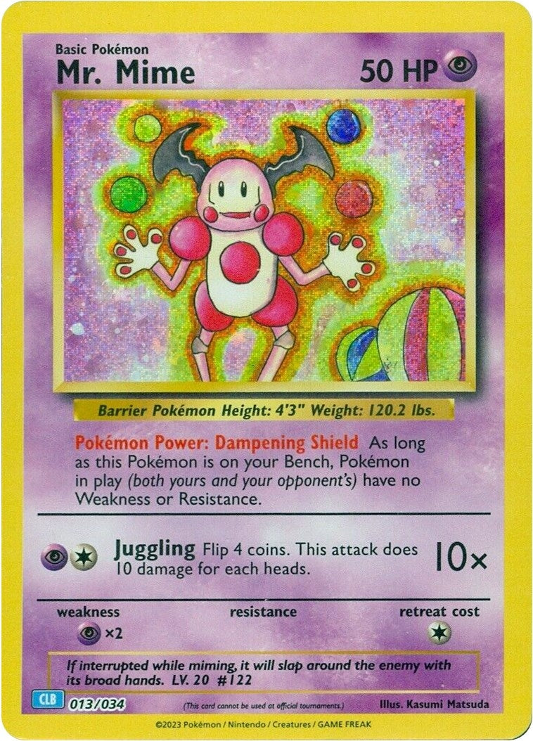 Image for Mr. Mime (013/034) [Trading Card Game Classic] - Pokemon