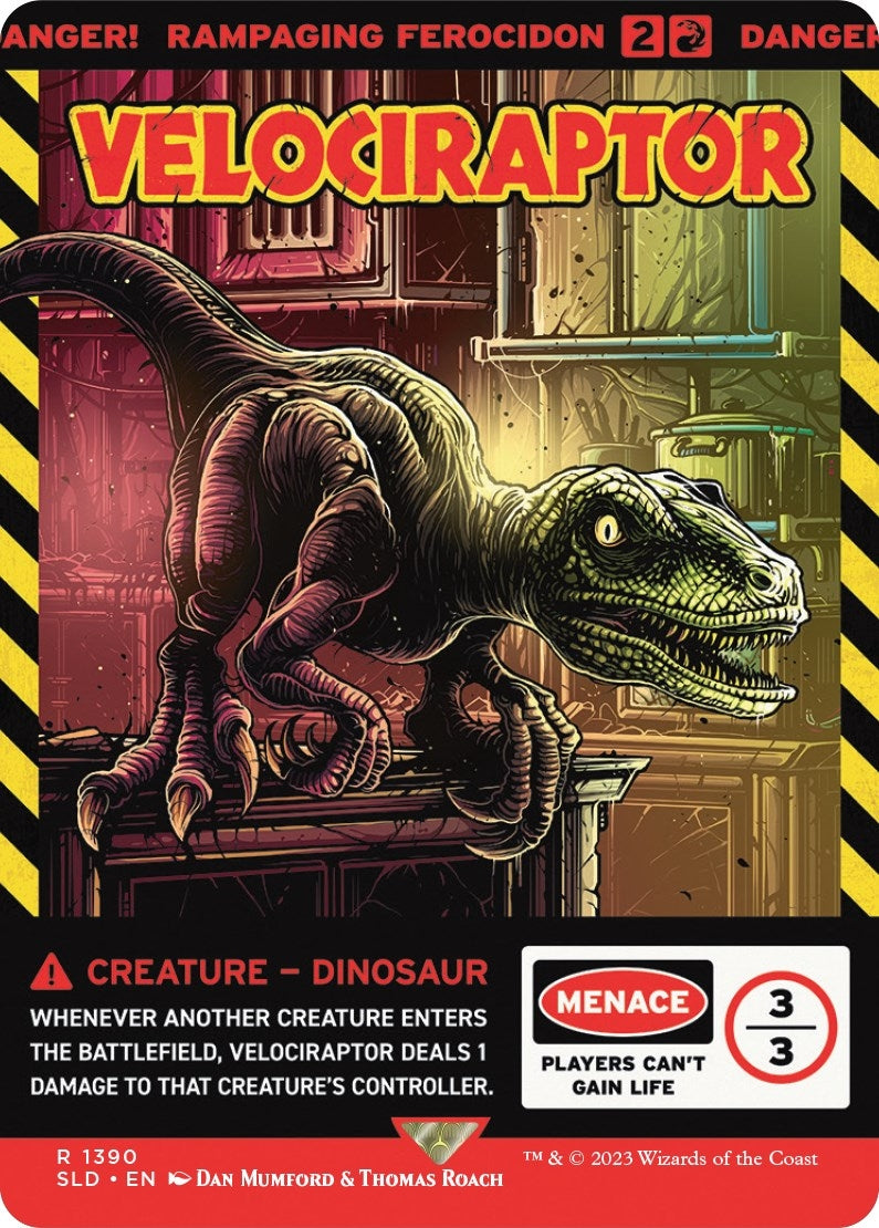 Image for Velociraptor - Rampaging Ferocidon (1390) [Secret Lair Drop Series] - Magic: The Gathering